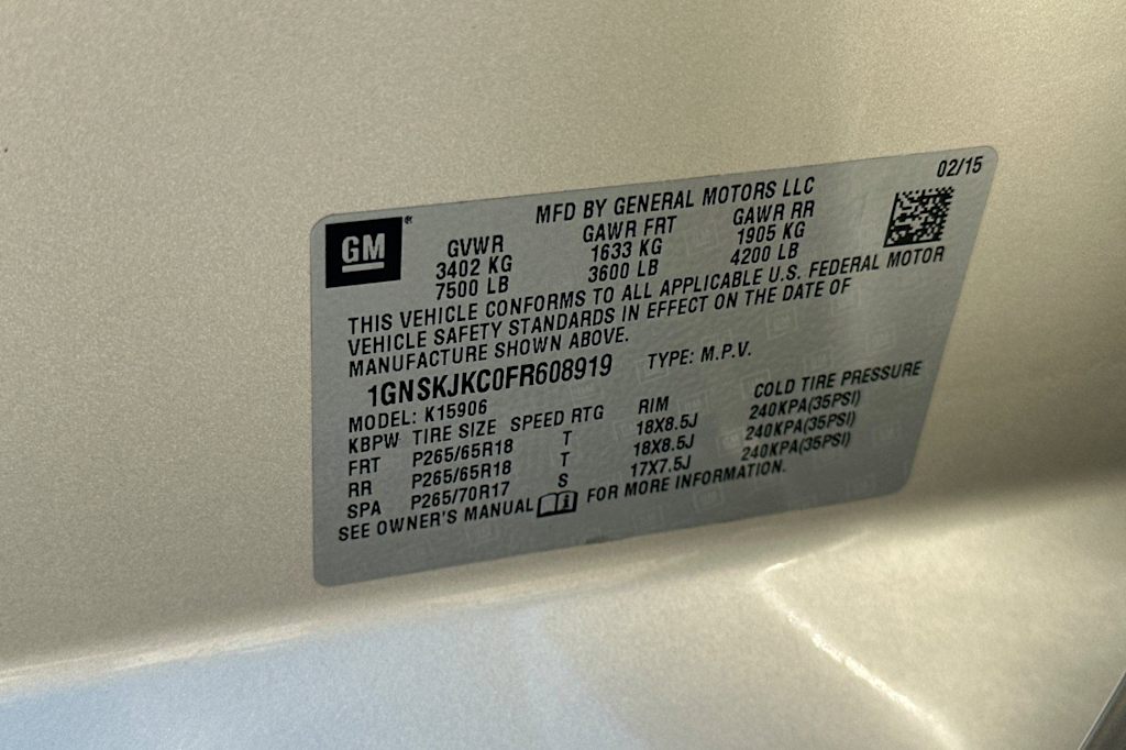 Thumbnail: 2015 Chevrolet Suburban - 20