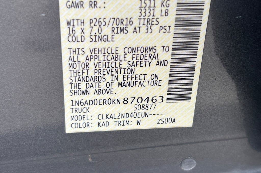 Thumbnail: 2019 Nissan Frontier - 16