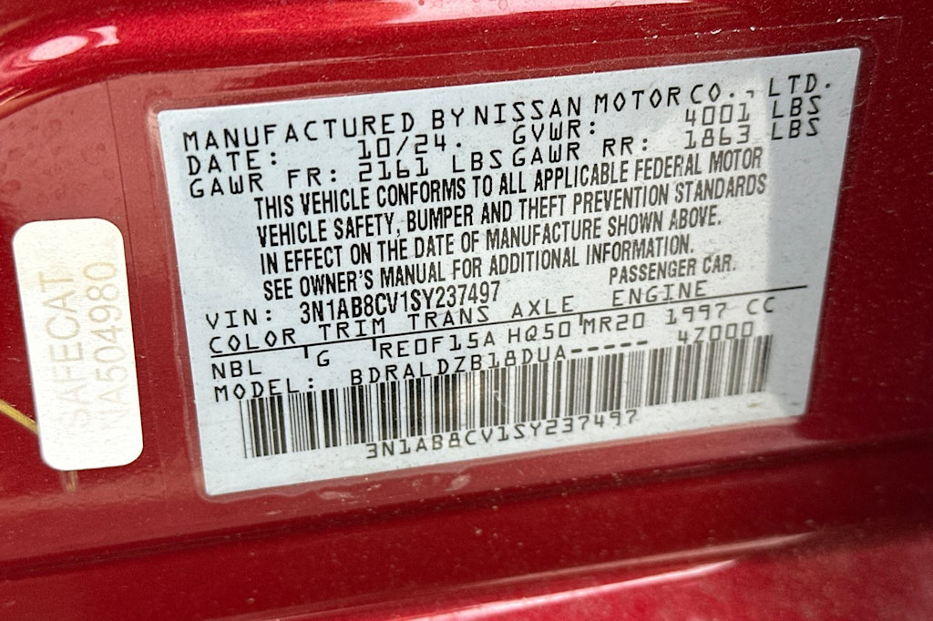 2025 Nissan Sentra SV 16