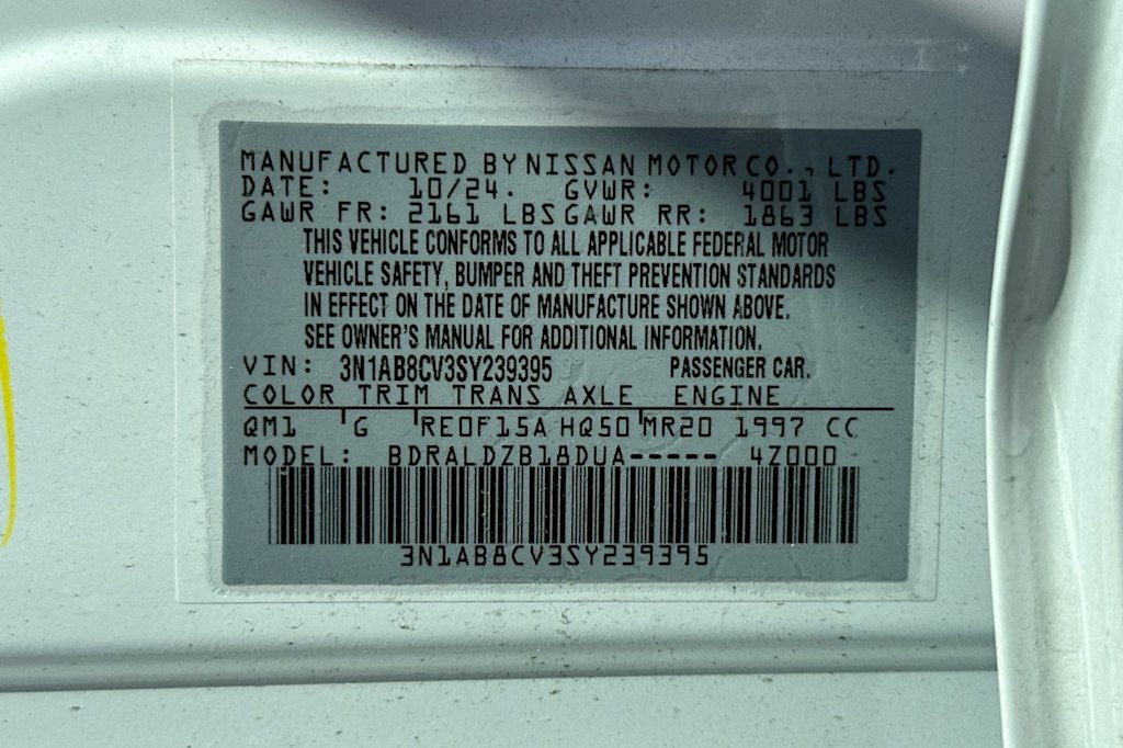 2025 Nissan Sentra SV 16