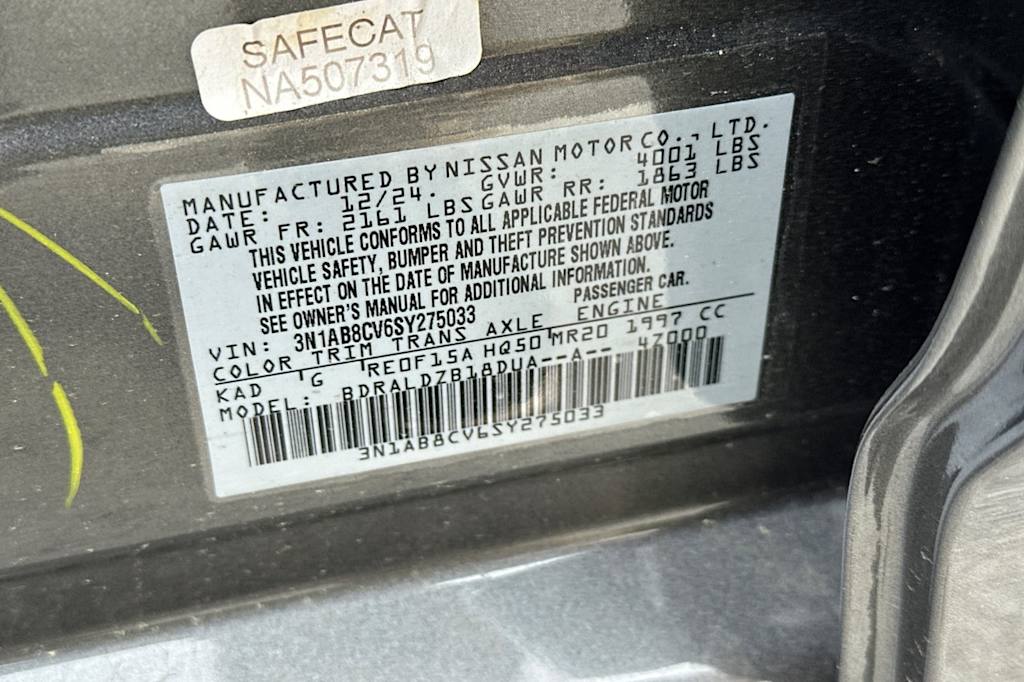 2025 Nissan Sentra SV 16