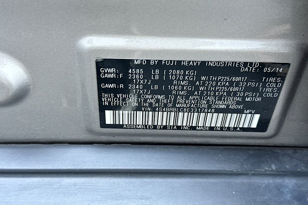 2014 Subaru Outback Limited 18