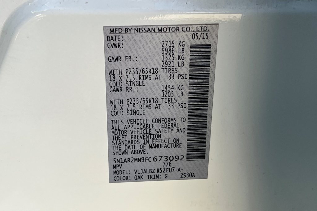 Thumbnail: 2015 Nissan Pathfinder - 18