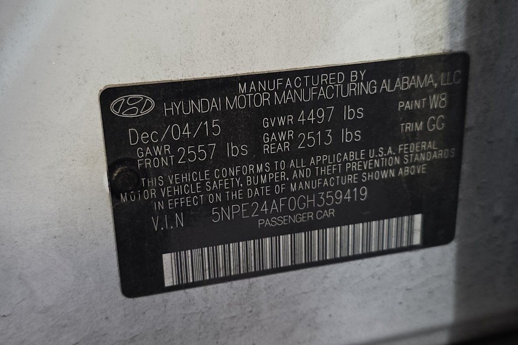 Thumbnail: 2016 Hyundai Sonata - 16