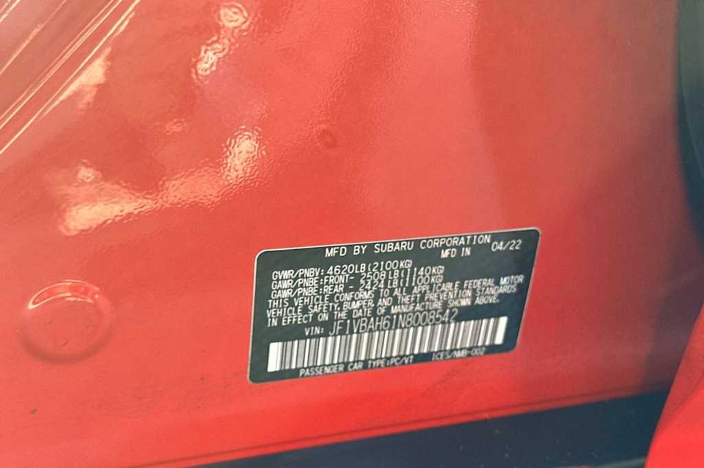 Thumbnail: 2022 Subaru WRX - 18