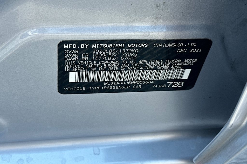 Thumbnail: 2022 Mitsubishi Mirage - 18