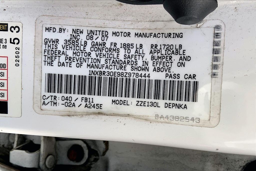 Thumbnail: 2008 Toyota Corolla - 19