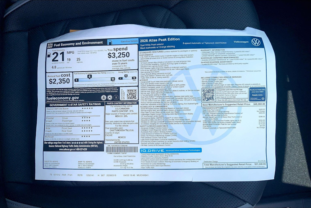 Thumbnail: 2026 Volkswagen Atlas - 23
