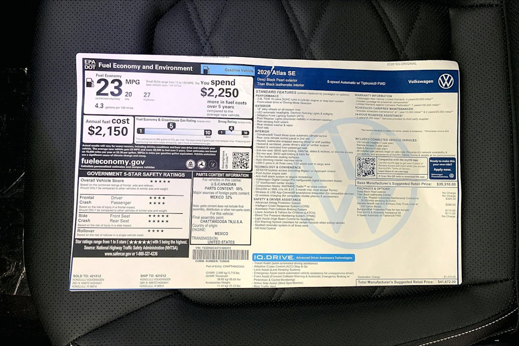 Thumbnail: 2026 Volkswagen Atlas - 23