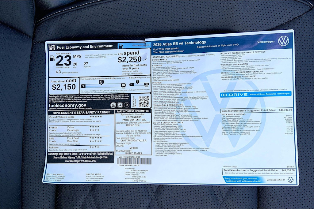 Thumbnail: 2026 Volkswagen Atlas - 23
