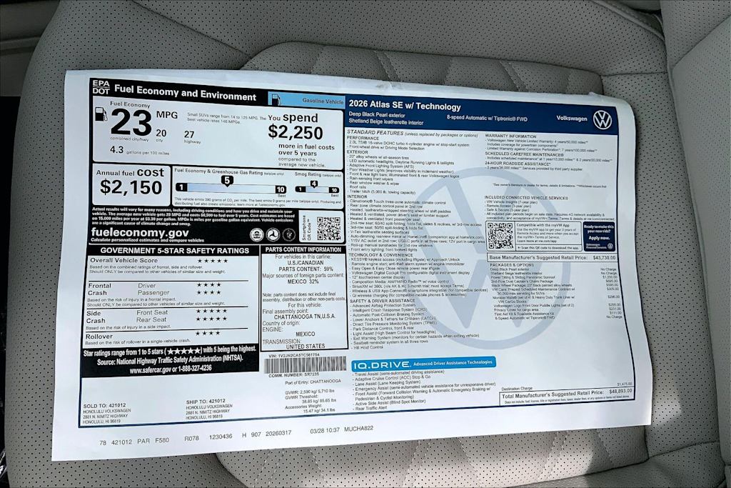 Thumbnail: 2026 Volkswagen Atlas - 23