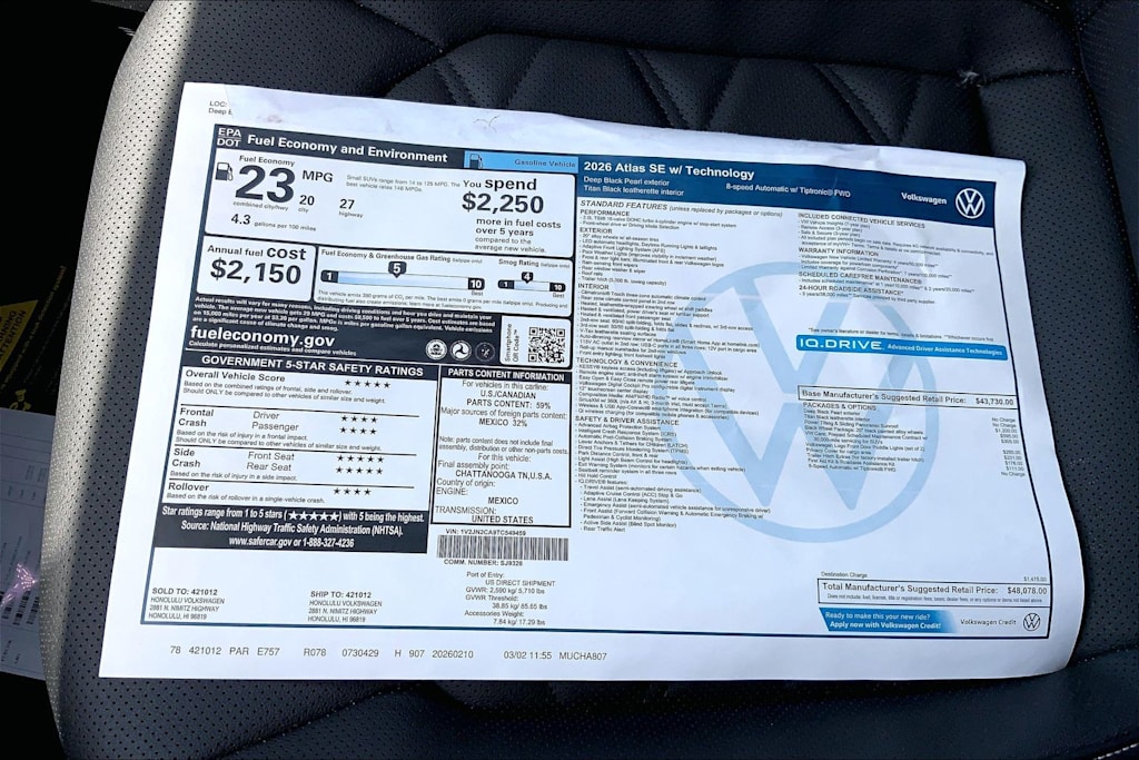 Thumbnail: 2026 Volkswagen Atlas - 23