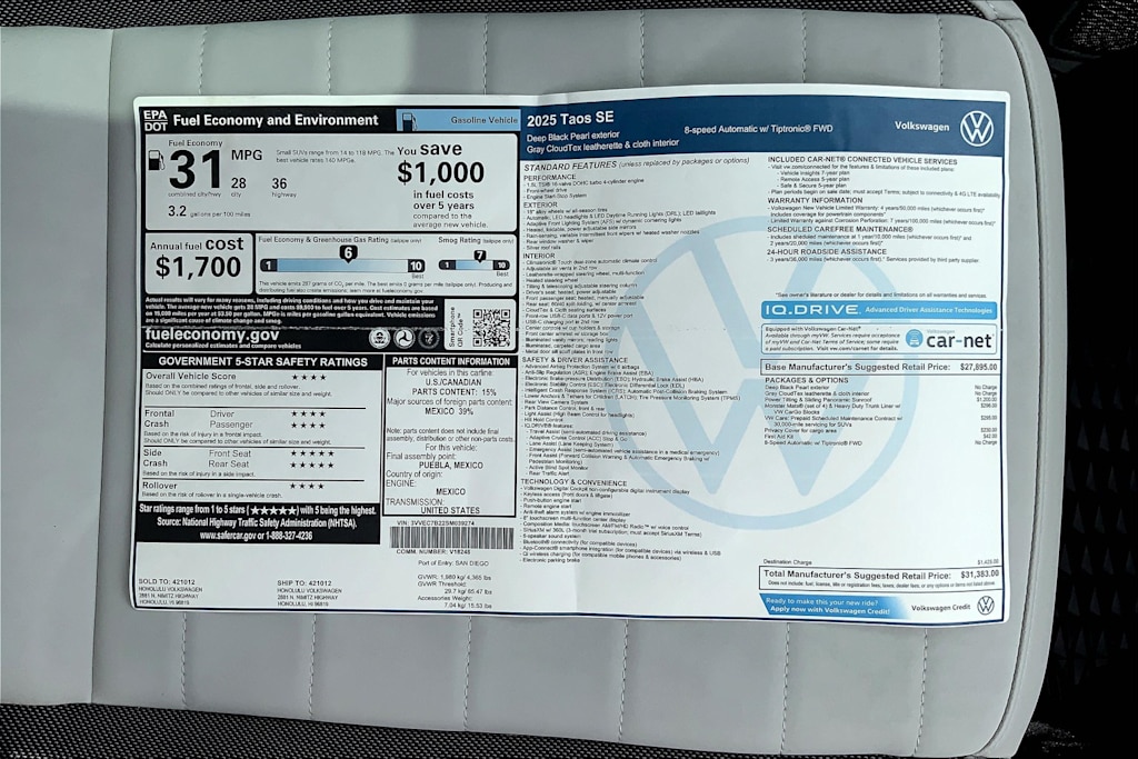 Thumbnail: 2025 Volkswagen Taos - 23