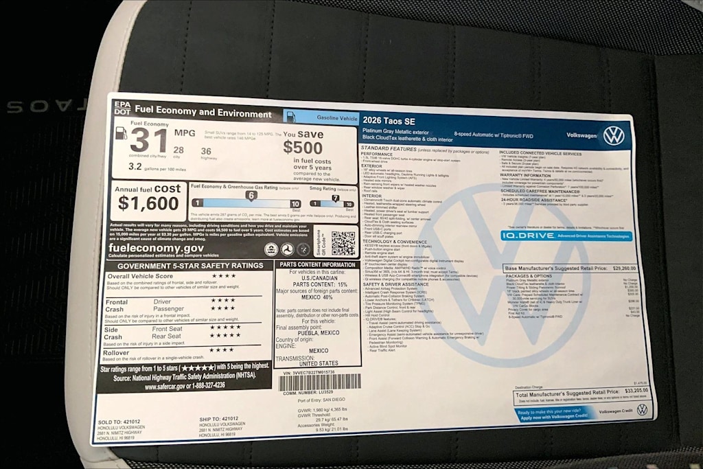 Thumbnail: 2026 Volkswagen Taos - 16