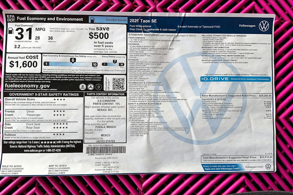 Thumbnail: 2026 Volkswagen Taos - 23