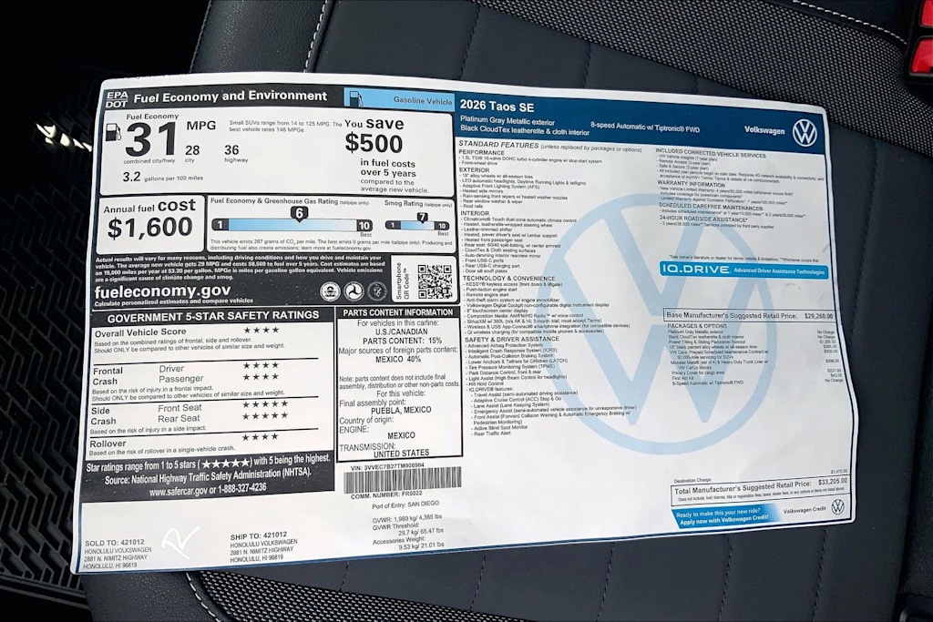 Thumbnail: 2026 Volkswagen Taos - 23