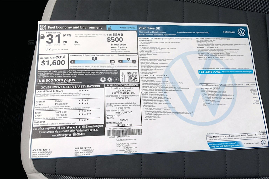 Thumbnail: 2026 Volkswagen Taos - 23
