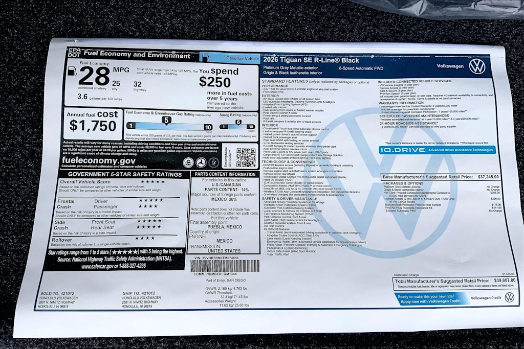 Thumbnail: 2026 Volkswagen Tiguan - 23