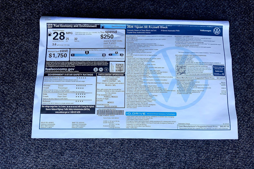 Thumbnail: 2026 Volkswagen Tiguan - 23