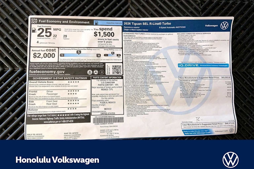 Thumbnail: 2026 Volkswagen Tiguan - 23