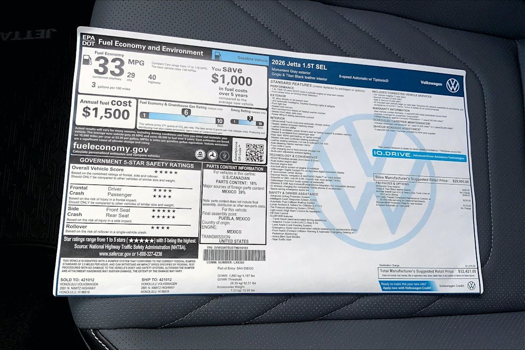 Thumbnail: 2026 Volkswagen Jetta - 23