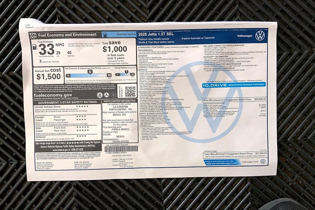 Thumbnail: 2026 Volkswagen Jetta - 23
