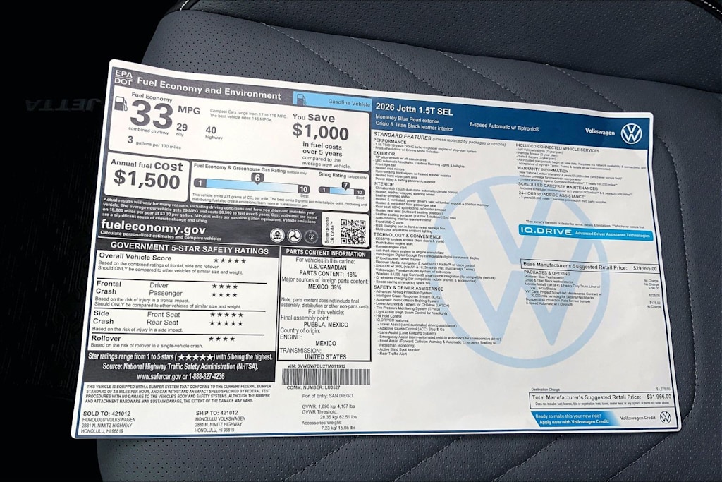 Thumbnail: 2026 Volkswagen Jetta - 23