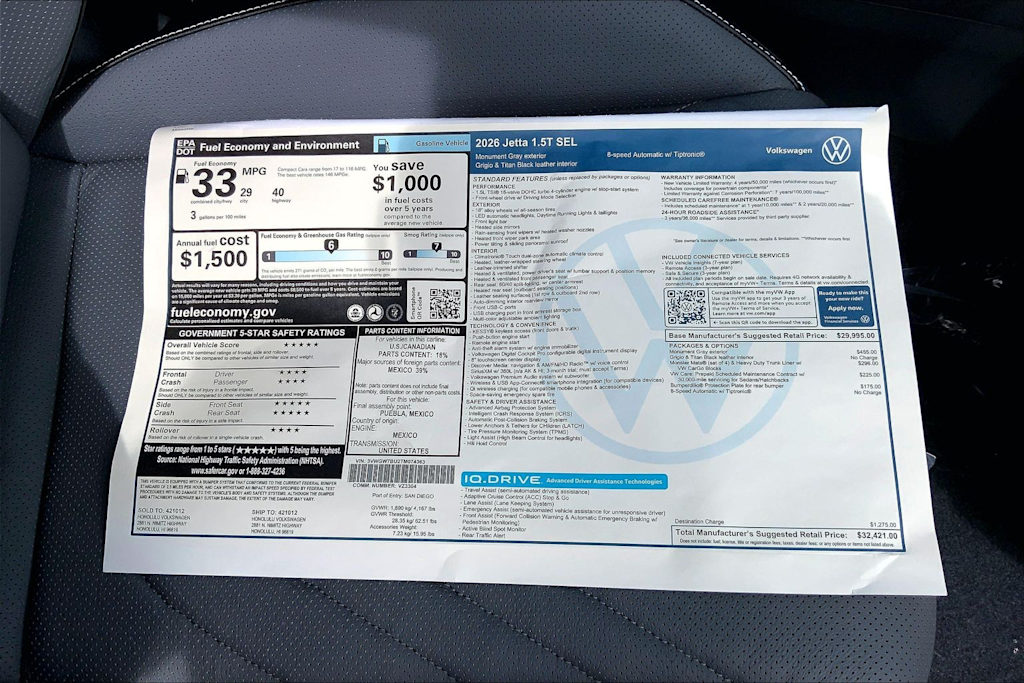 Thumbnail: 2026 Volkswagen Jetta - 23