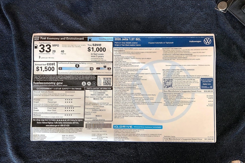 Thumbnail: 2026 Volkswagen Jetta - 23
