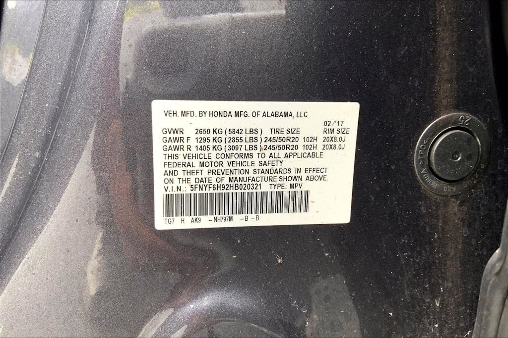 Thumbnail: 2017 Honda Pilot - 20