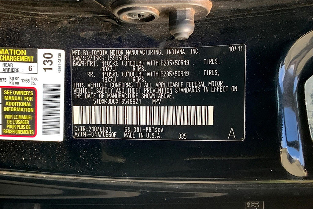 2015 Toyota Sienna SE 18