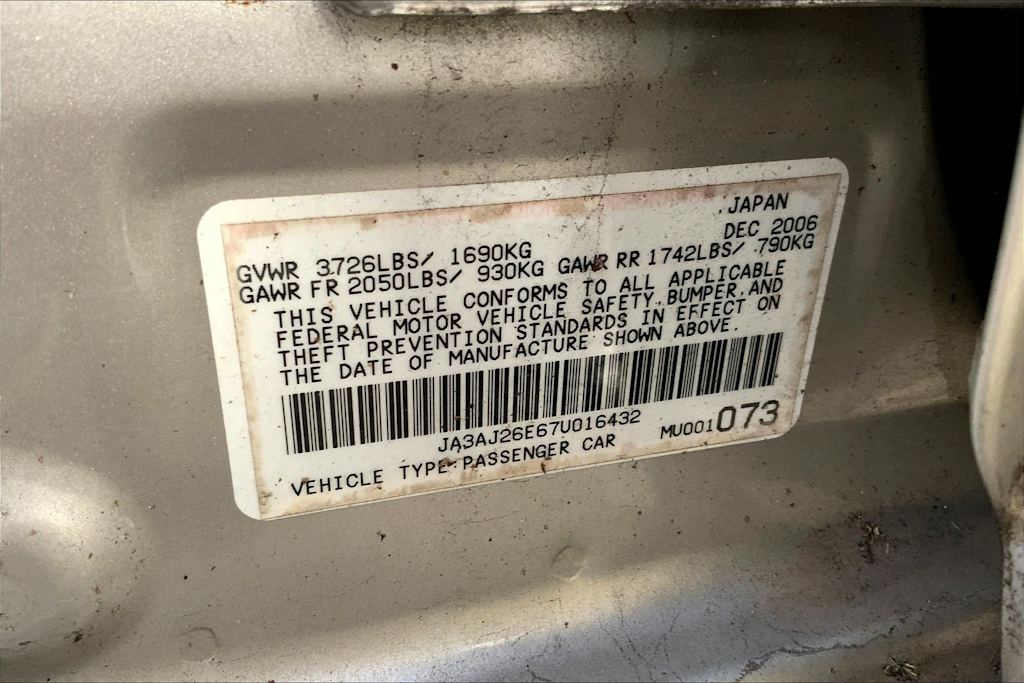 2007 Mitsubishi Lancer ES 19