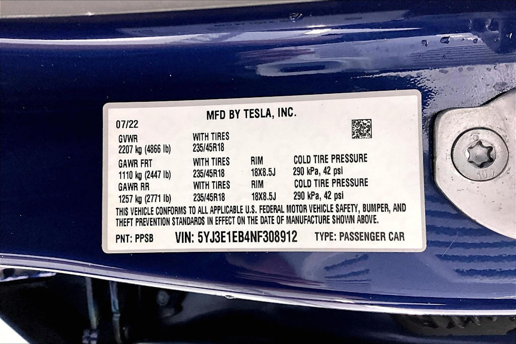 Thumbnail: 2022 Tesla Model 3 - 18