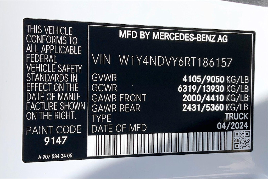 2024 Mercedes-Benz Sprinter 2500 18