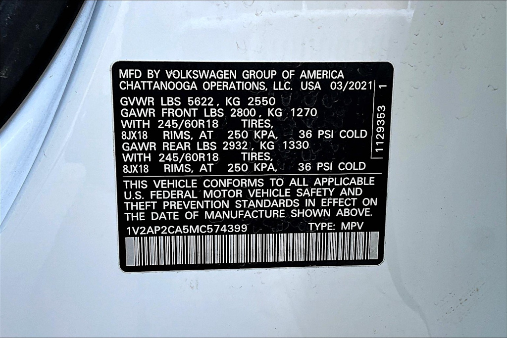 Thumbnail: 2021 Volkswagen Atlas - 21