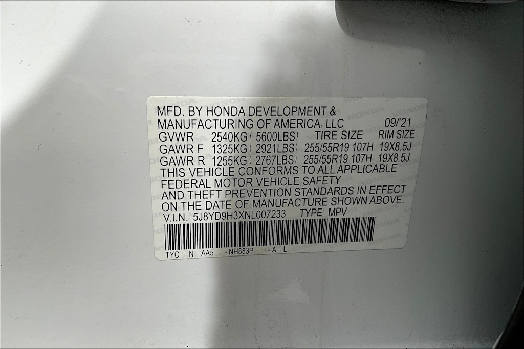 2022 Acura MDX Base 21