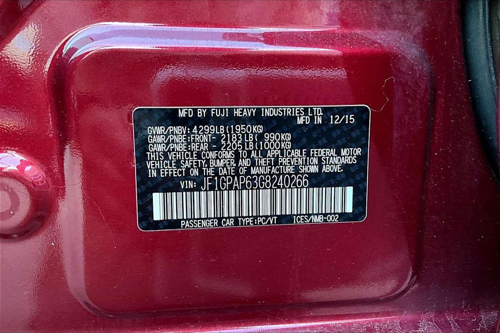 2016 Subaru Impreza Premium 20