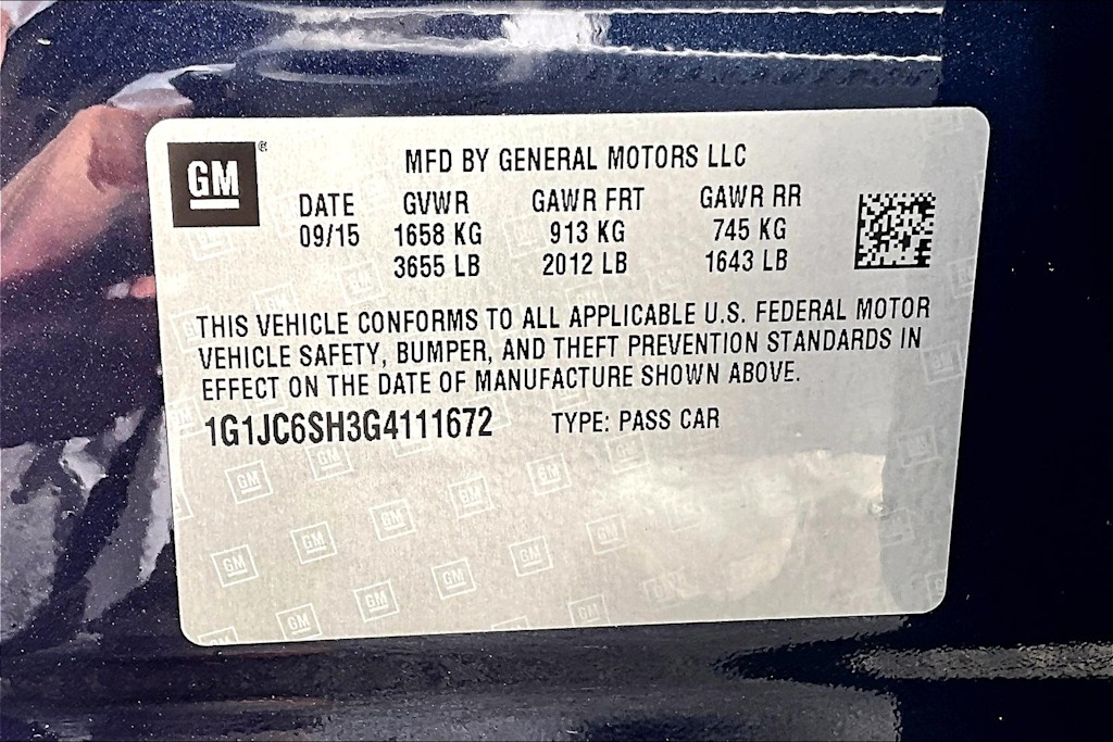 2016 Chevrolet Sonic LT 17