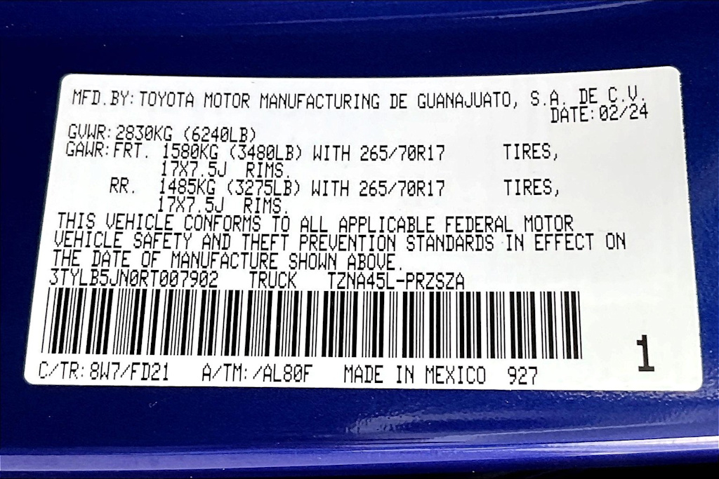 2024 Toyota Tacoma TRD Off-Road 19