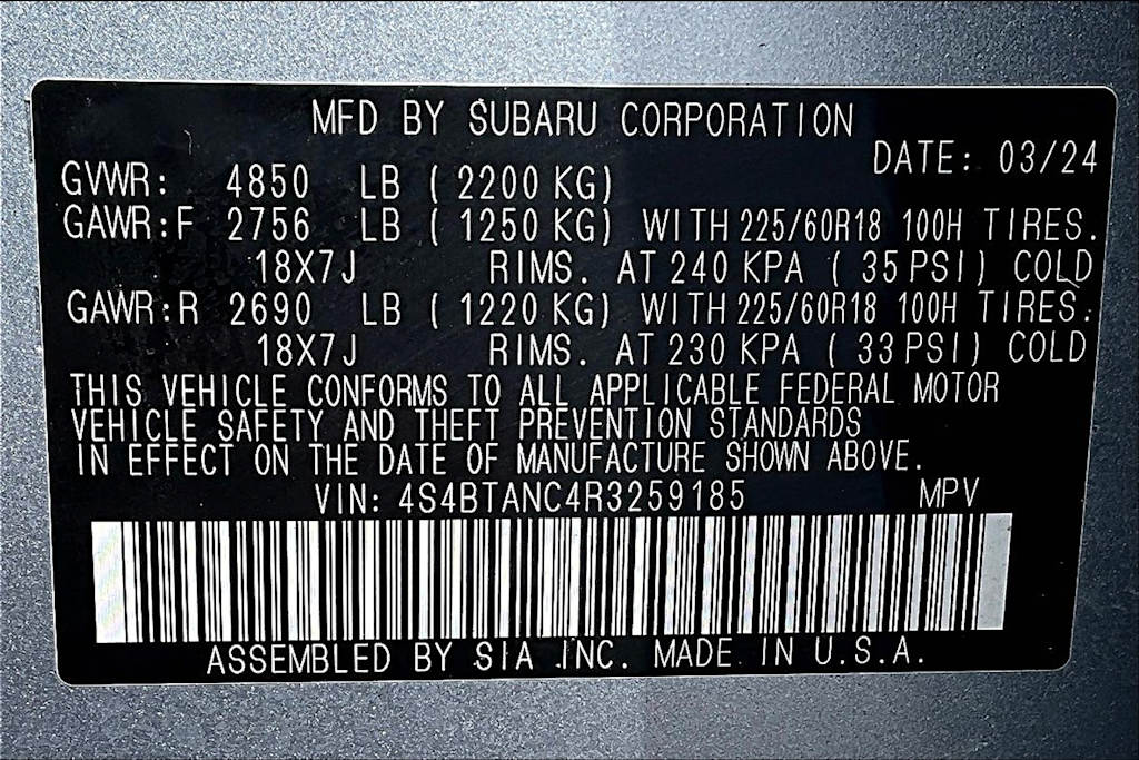 2024 Subaru Outback Limited 18