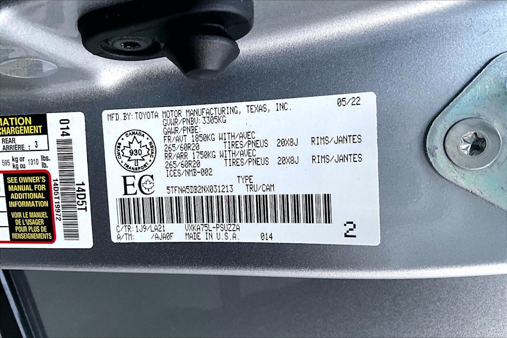 Thumbnail: 2022 Toyota Tundra - 19