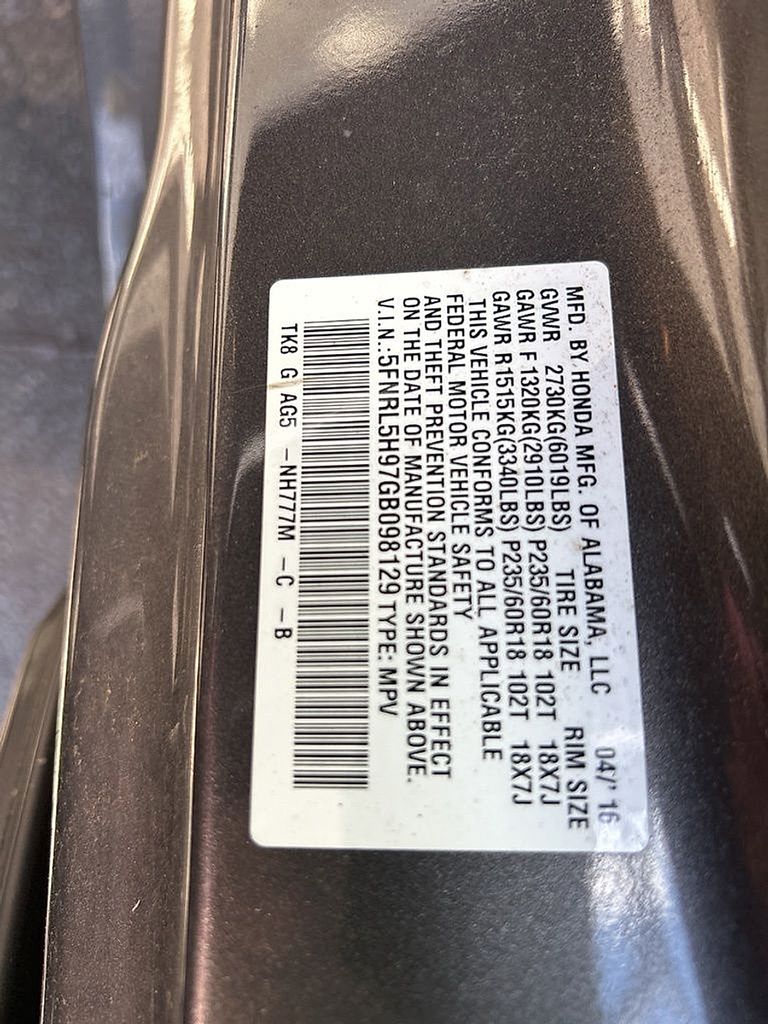 Thumbnail: 2016 Honda Odyssey - 11