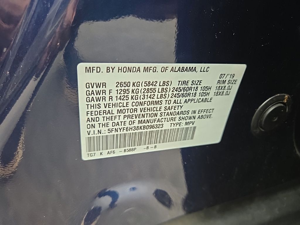 Thumbnail: 2019 Honda Pilot - 13