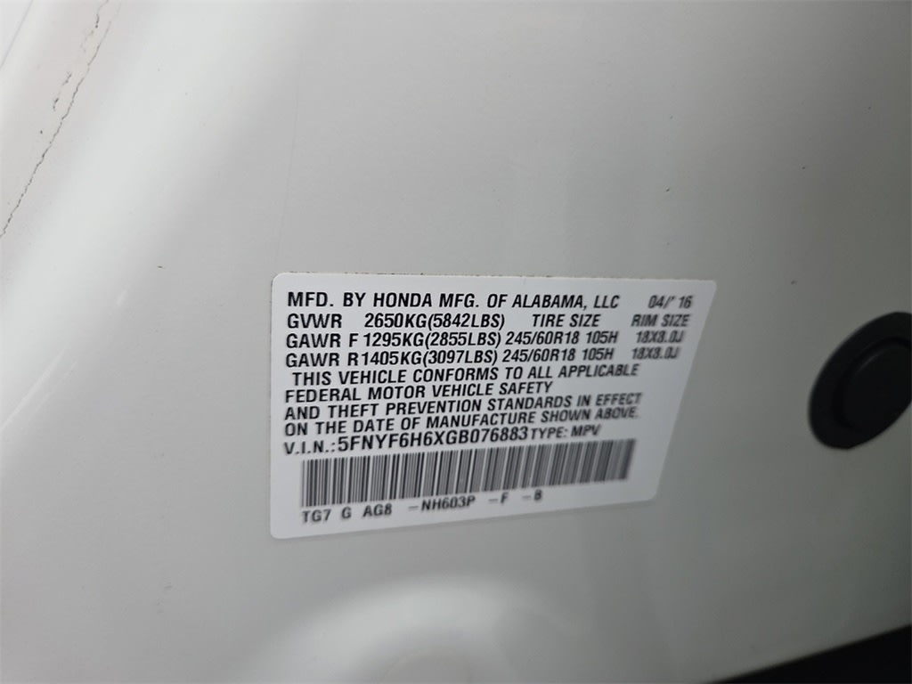 Thumbnail: 2016 Honda Pilot - 13