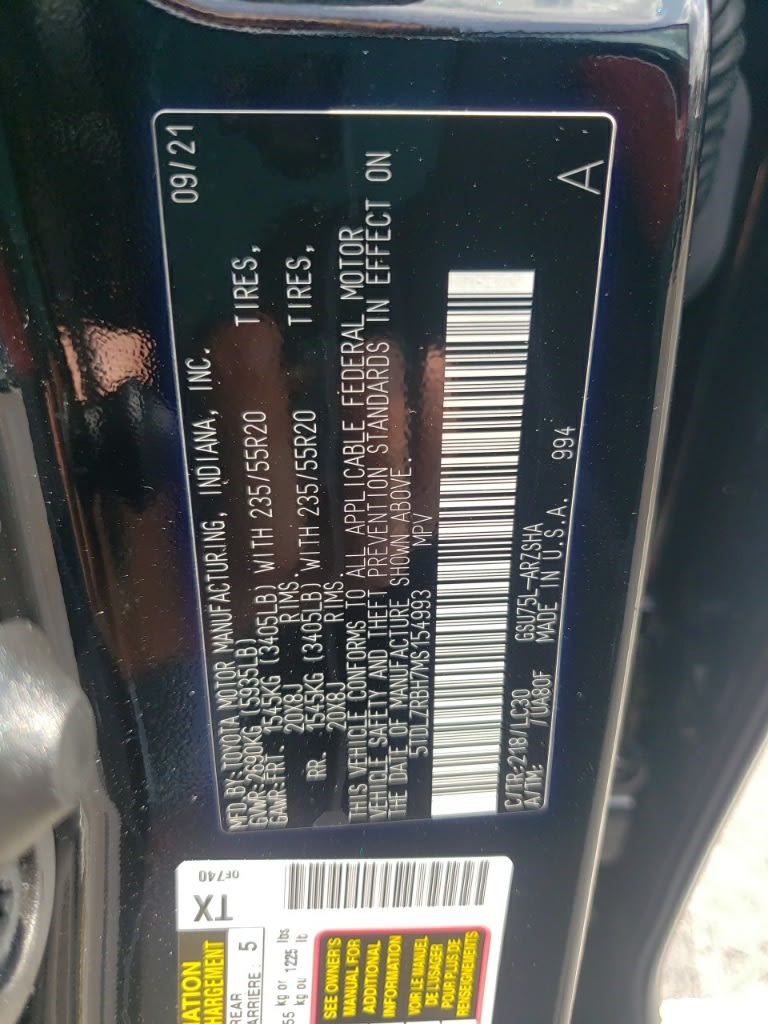 Thumbnail: 2021 Toyota Highlander - 13