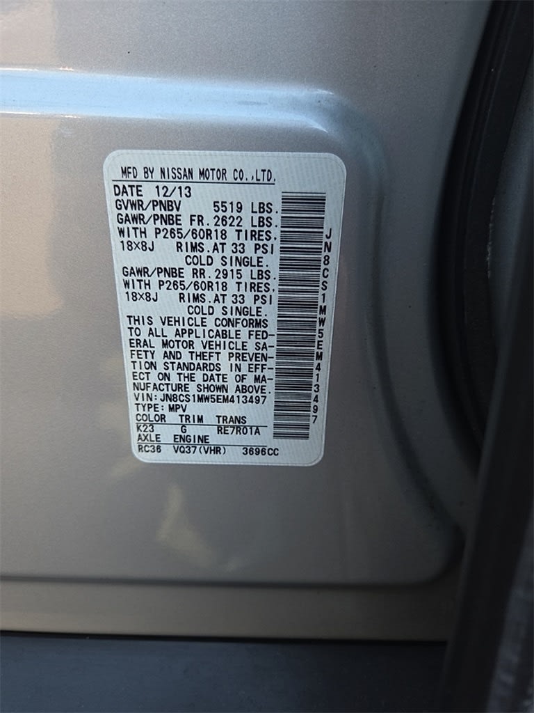 Thumbnail: 2014 INFINITI QX70 - 14