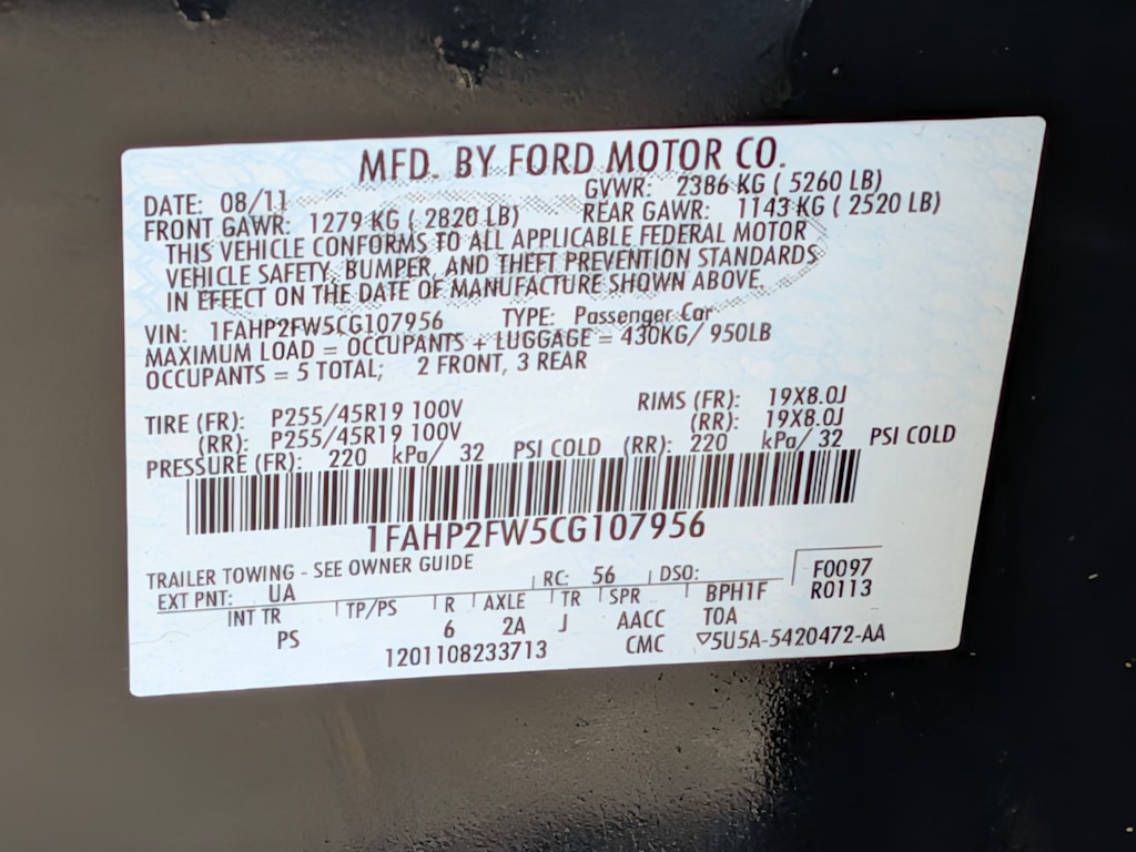 Thumbnail: 2012 Ford Taurus - 19