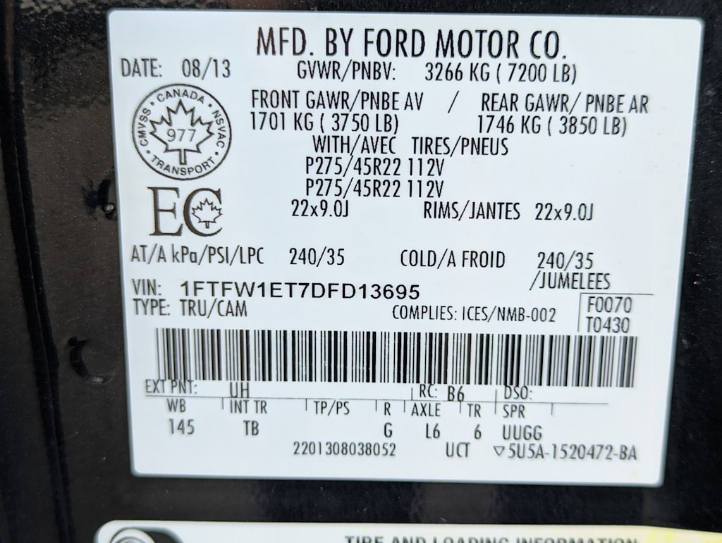 2013 Ford F-150 Limited 21