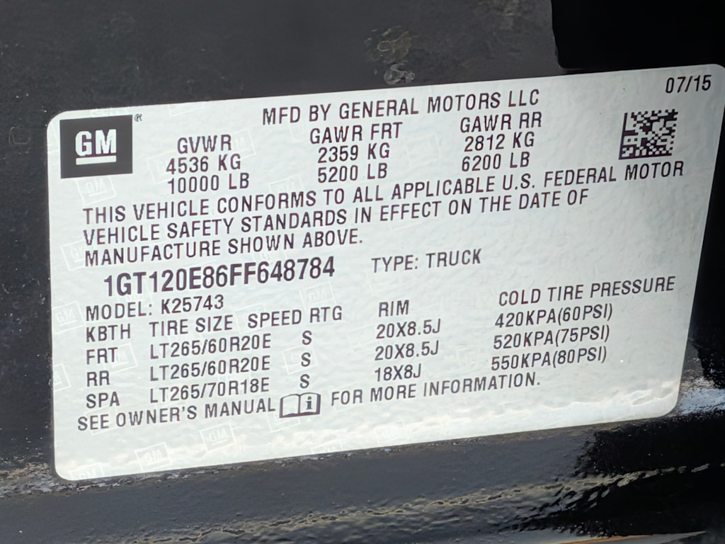 Thumbnail: 2015 GMC Sierra 2500 - 19