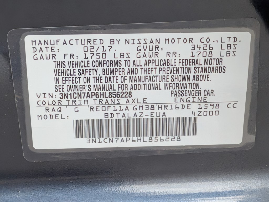 Thumbnail: 2017 Nissan Versa - 20
